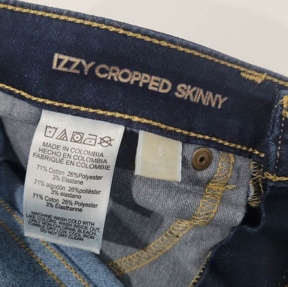 Michael Kors Women 8 Izzy Skinny Jeans Slim Mid Rise Dark Wash Blue New NWT - Picture 3 of 10